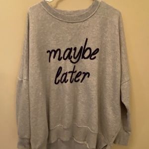 AEO Aerie Graphic Tunic Sweatshirt